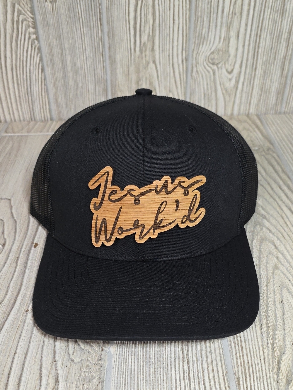 Jesus Work'd Black Snapback Adult Adjustable Unisex Hat